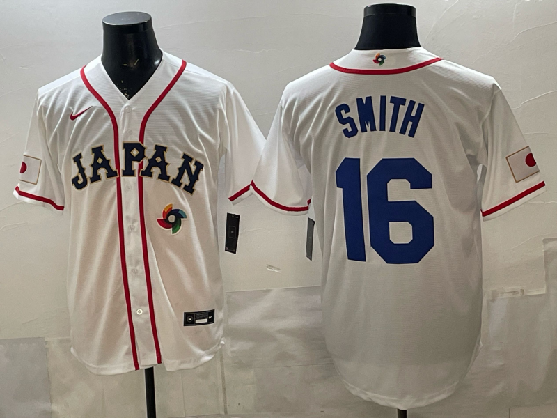 Men 2026 World Cub USA16 Smith white Nike MLB Jersey 003